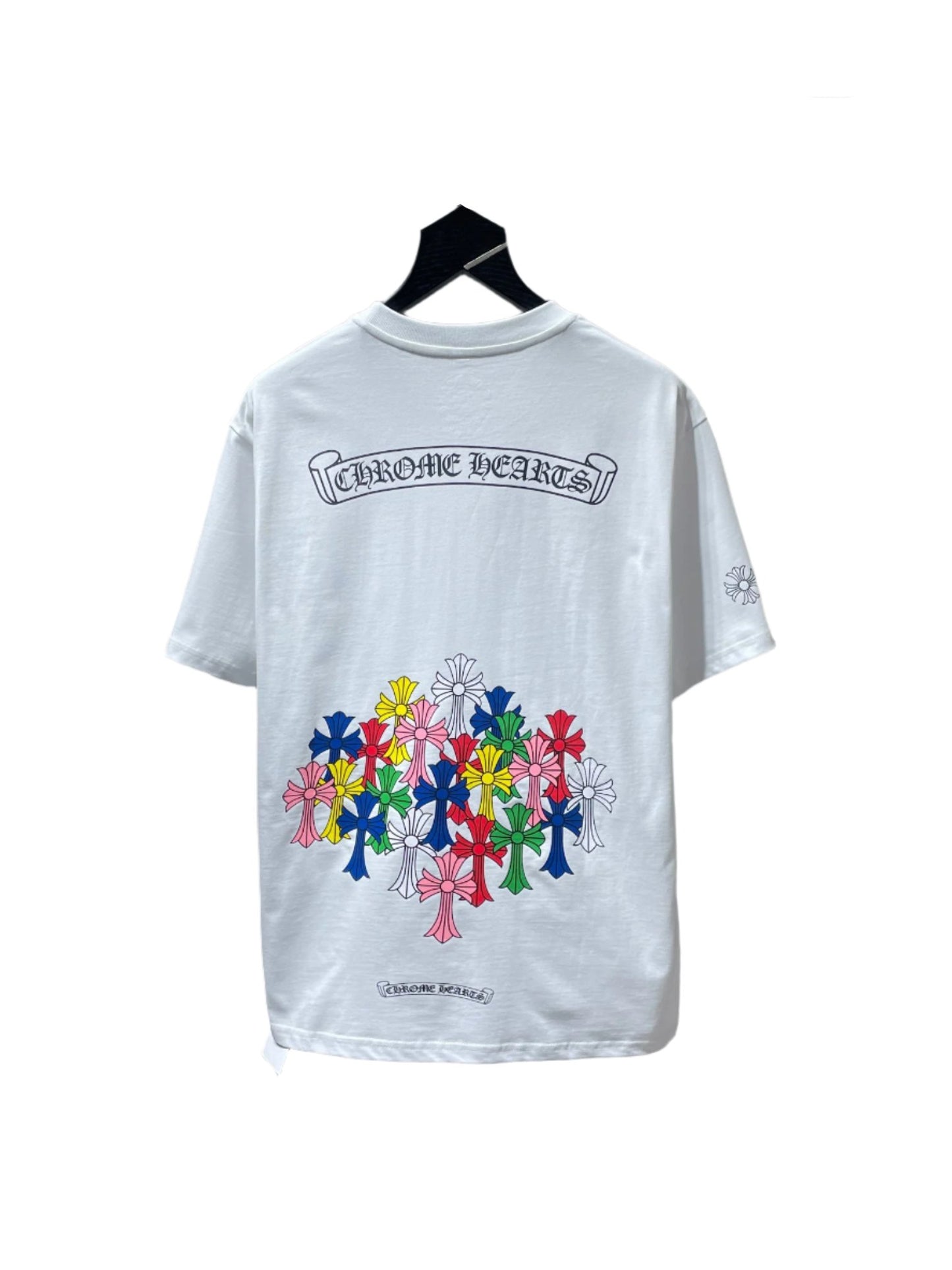 Chrome Hearts Multicolor Cemetery White T-Shirt