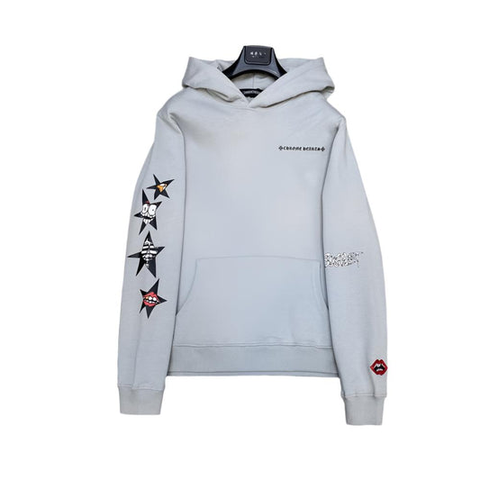 Chrome Hearts x Matty Boy Grey Star Hoodie