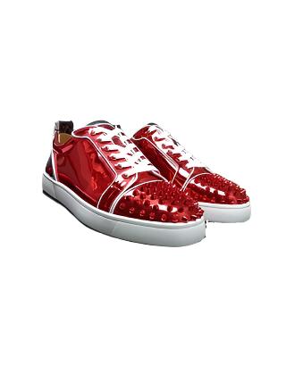 Christian Louboutin Metallic Red Spike Red Bottoms