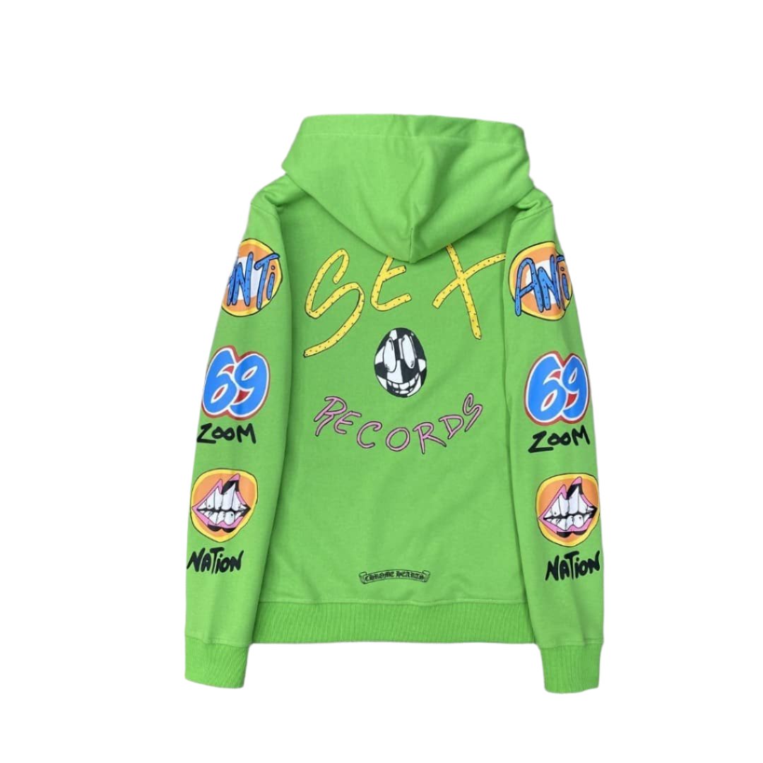 Chrome Hearts x Matty Boy "Sex Records" Green Hoodie