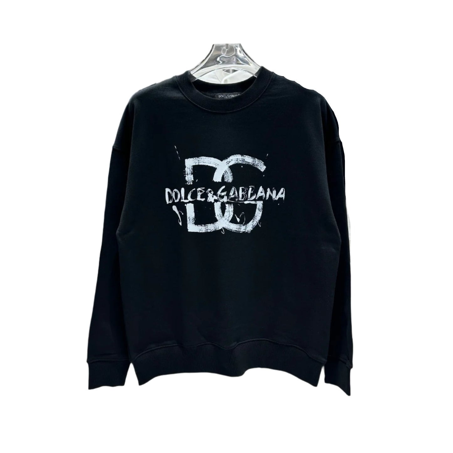 Dolce & Gabbana Painted Logo Crewneck Sweater