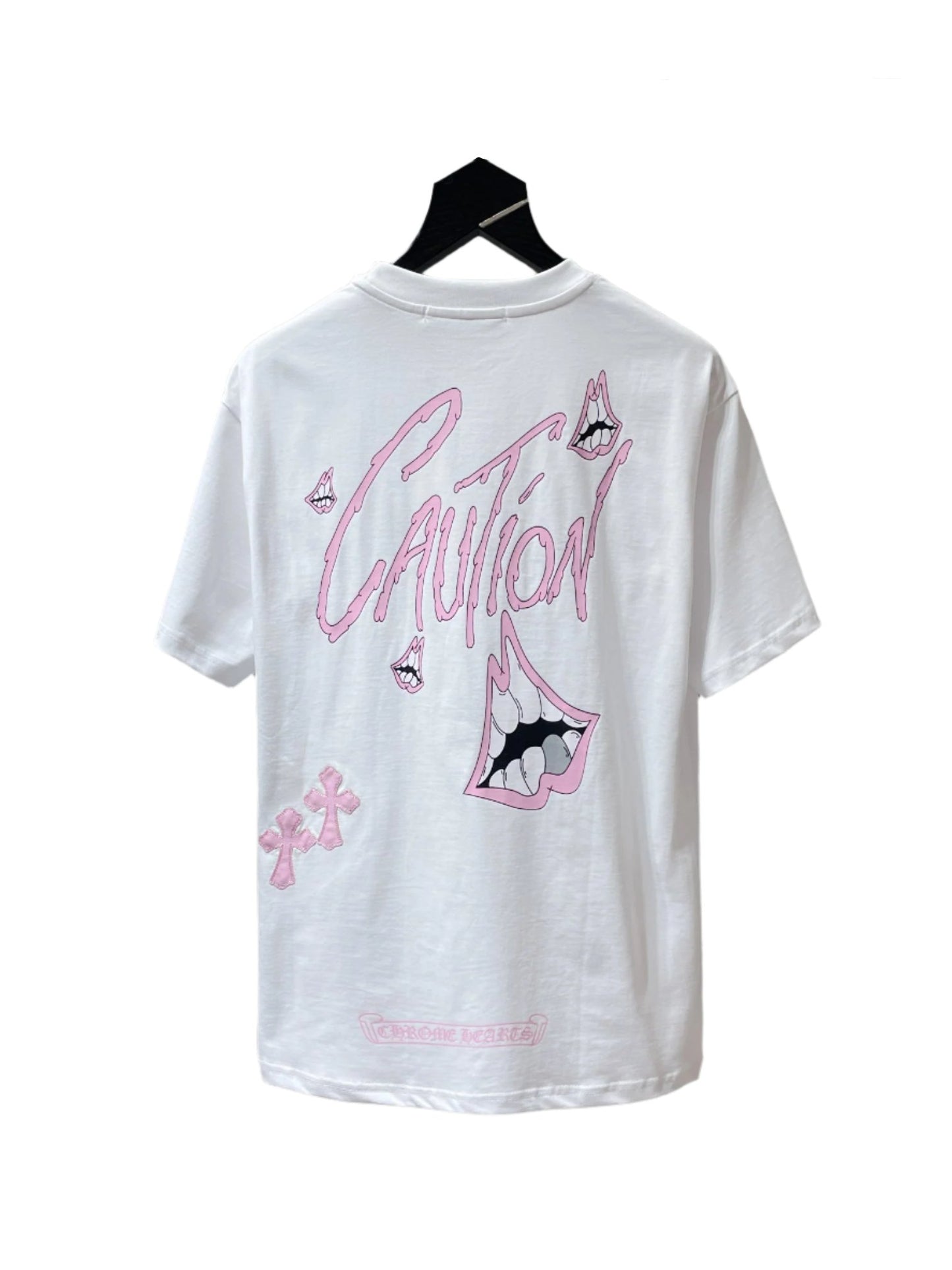 Chrome Hearts x Matty Boy "Caution" White T-Shirt