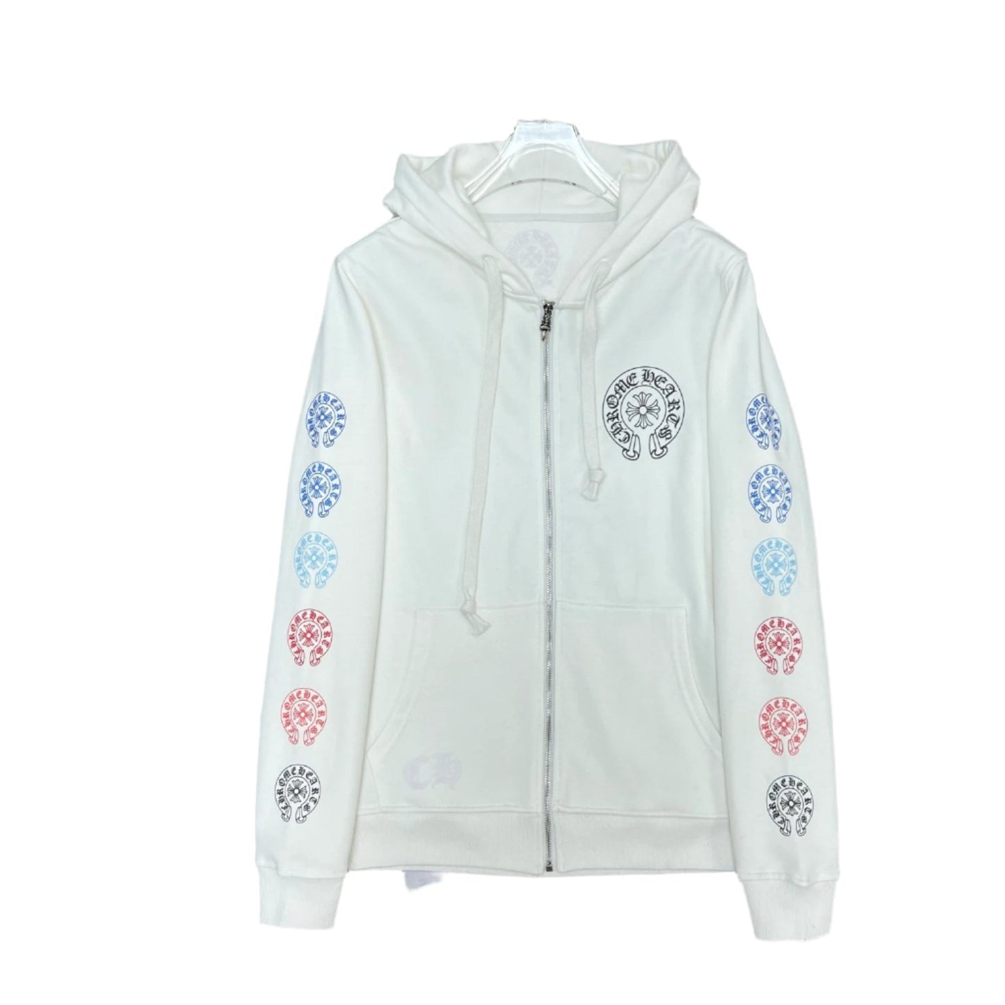 Chrome Hearts Multi-Color Horse Shoe Zip-Up Hoodie