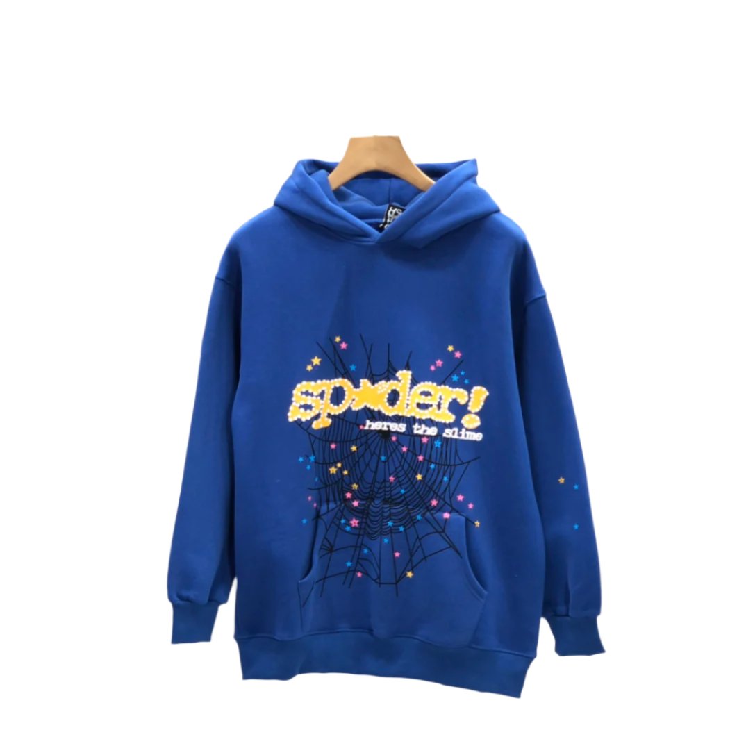 Sp5der "Heres The Slime" Blue Hoodie