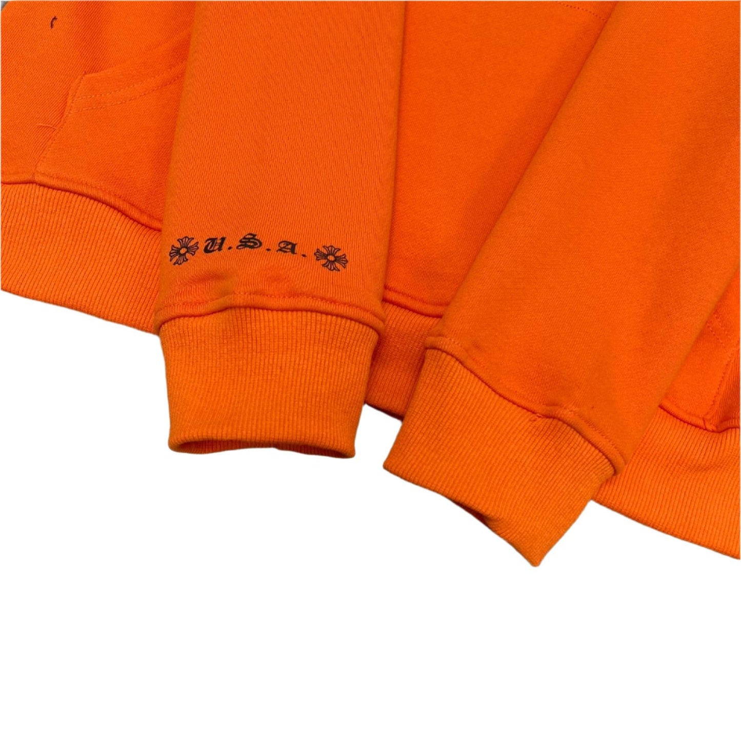 Chrome Hearts Orange "Dagger" Hoodie