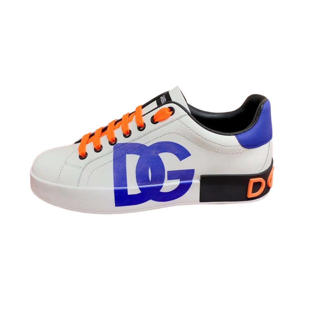 Dolce & Gabbana Portofino Blue/Orange Sneakers