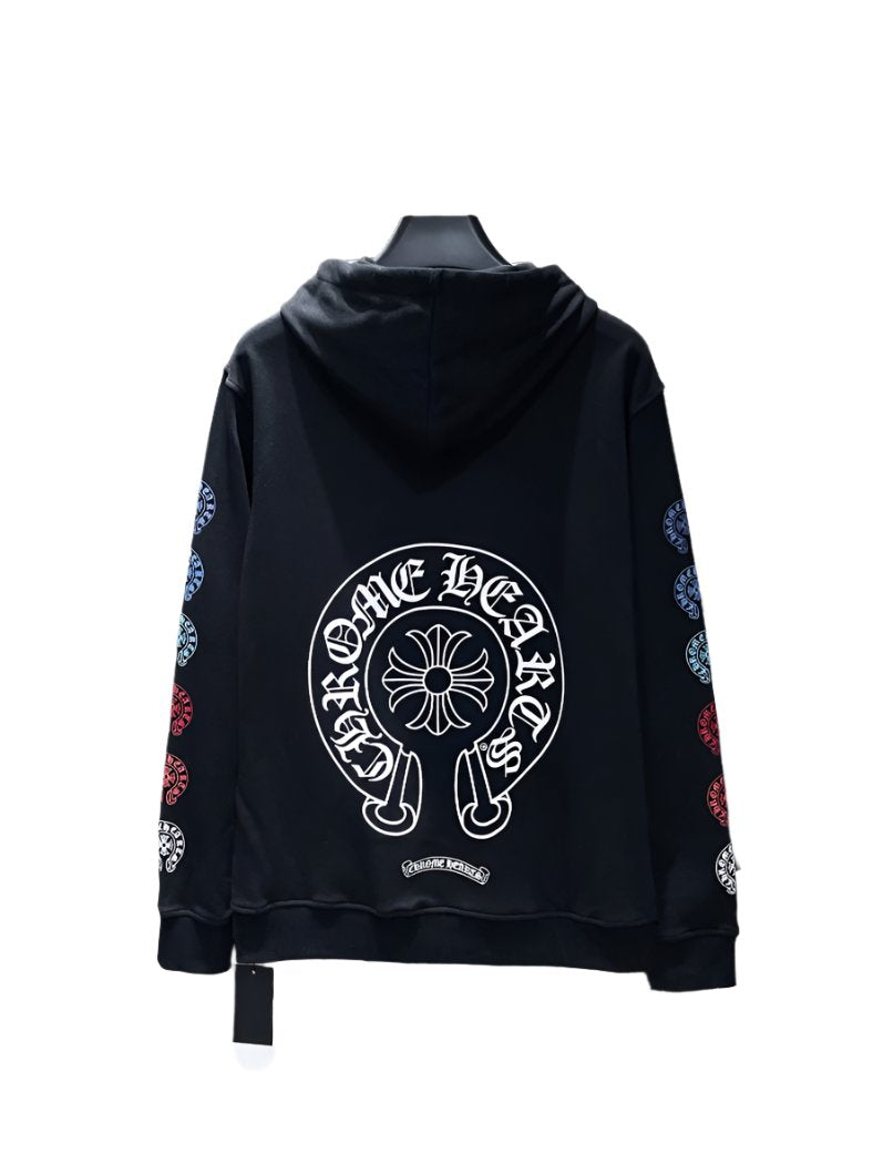 Chrome Hearts Multi-Color Horse Shoe Zip-Up Hoodie