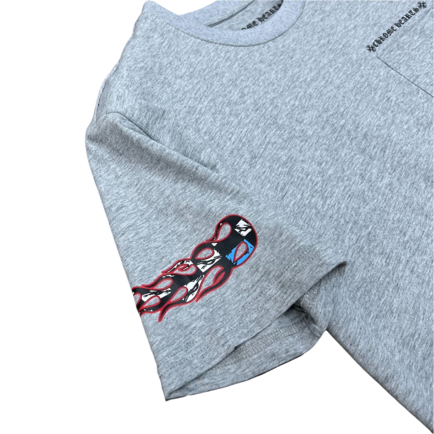 Chrome Hearts x Matty Boy Grey Multicolor Graphic T-Shirt