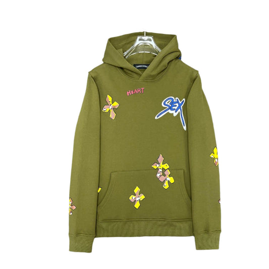 Chrome Hearts x Matty Boy "Sex" Moss Green Hoodie