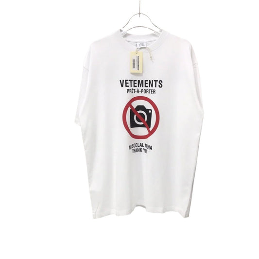 Vetements "ANTISOCIAL" White T-Shirt