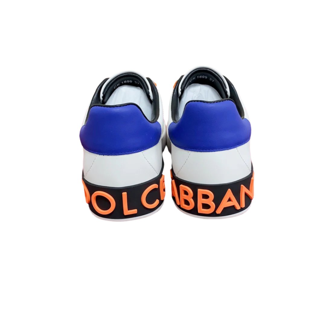 Dolce & Gabbana Portofino Blue/Orange Sneakers