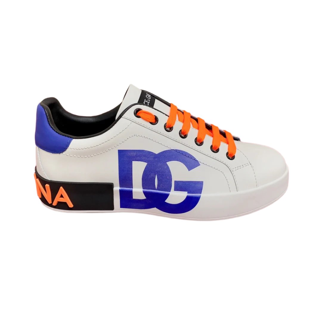 Dolce & Gabbana Portofino Blue/Orange Sneakers