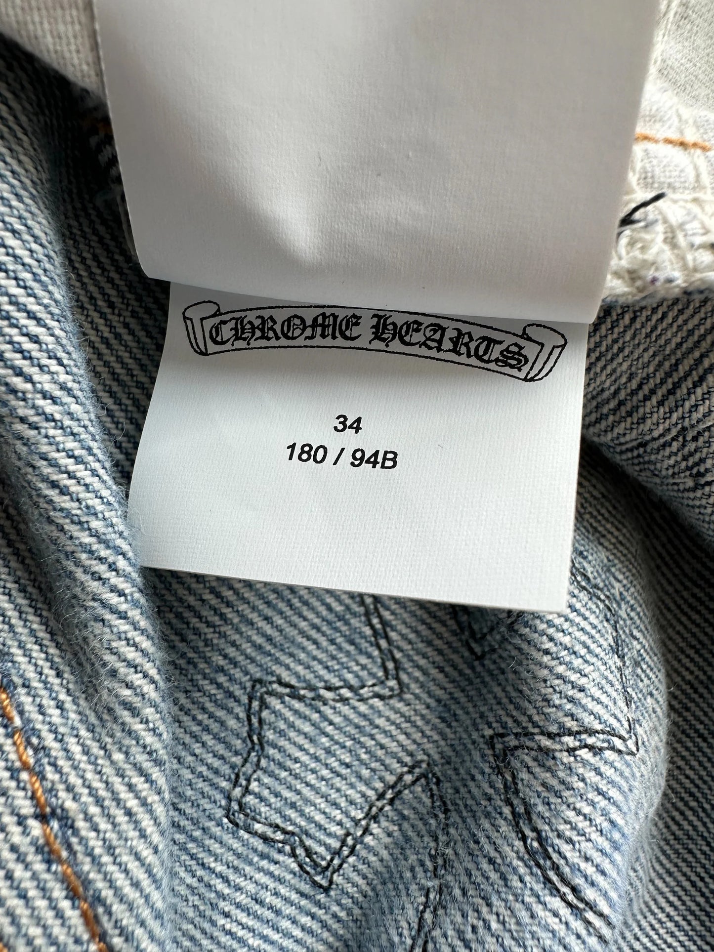 Chrome Hearts x Matty Boy x Levis Cross Patch Blue Denim Jeans