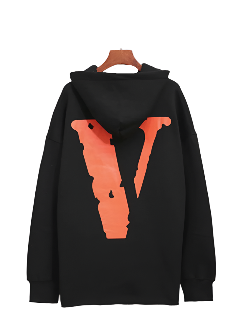 Vlone Black/Orange "V" Hoodie