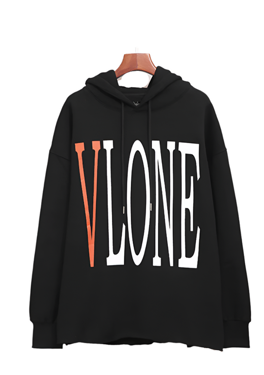 Vlone Black/Orange "V" Hoodie