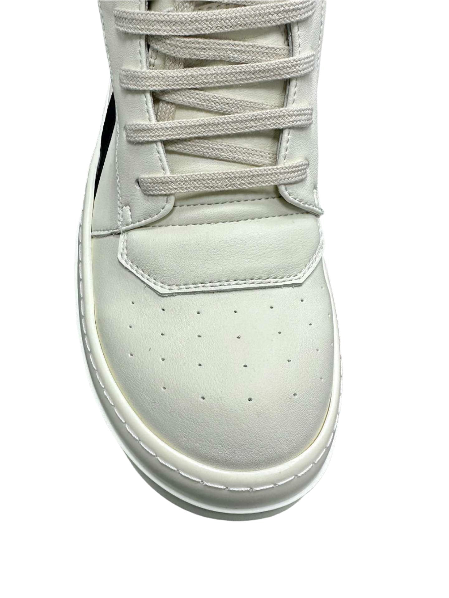 Rick Owens White Geobasket Shoes