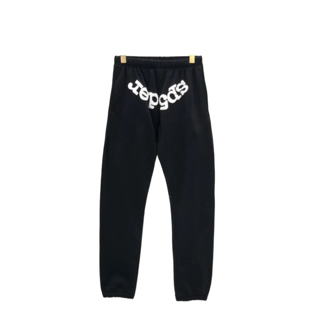 Sp5der Black Web Hoodie & Sweatpants