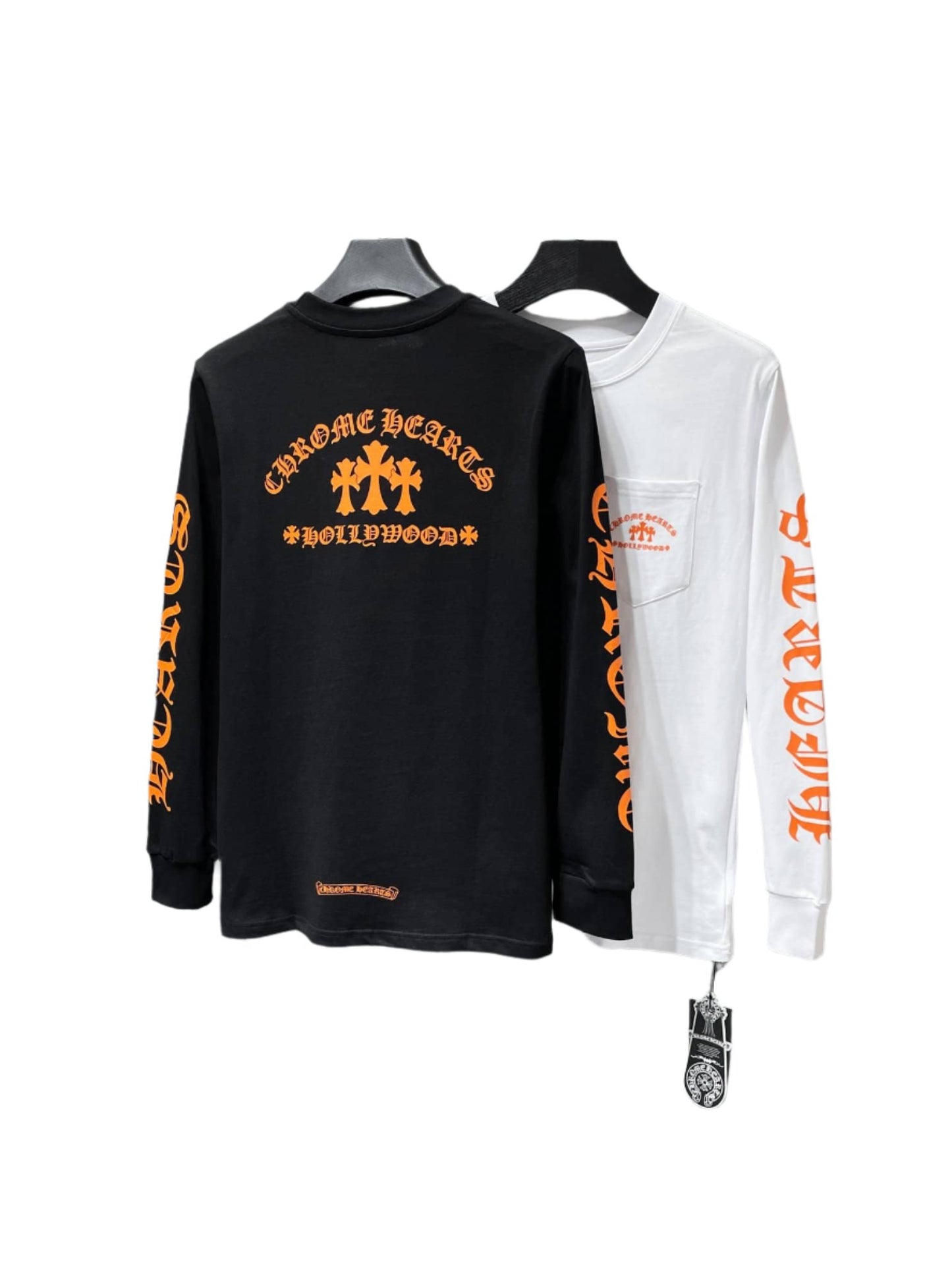 Chrome Hearts Orange Hollywood Graphic Longsleeve Shirt