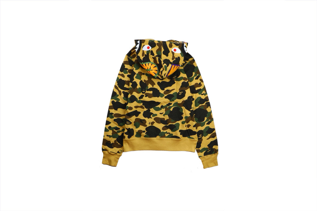 Bape A Bathing Ape Full Zip-Up Yellow Camo