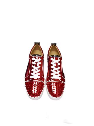 Christian Louboutin Metallic Red Spike Red Bottoms