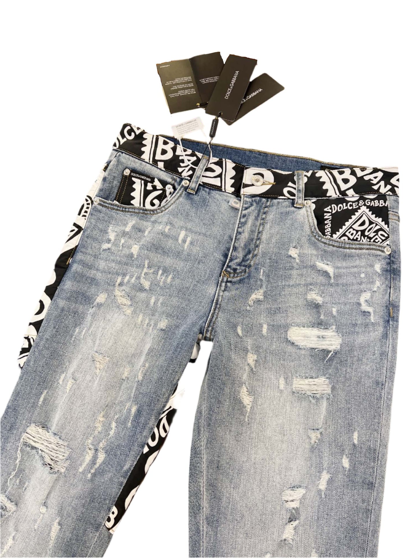 Dolce & Gabbana Distressed Denim Jeans