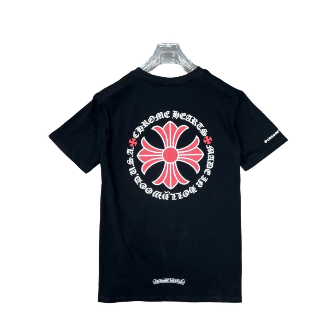 Chrome Hearts "Made In Hollywood USA" Red Cross T-Shirt