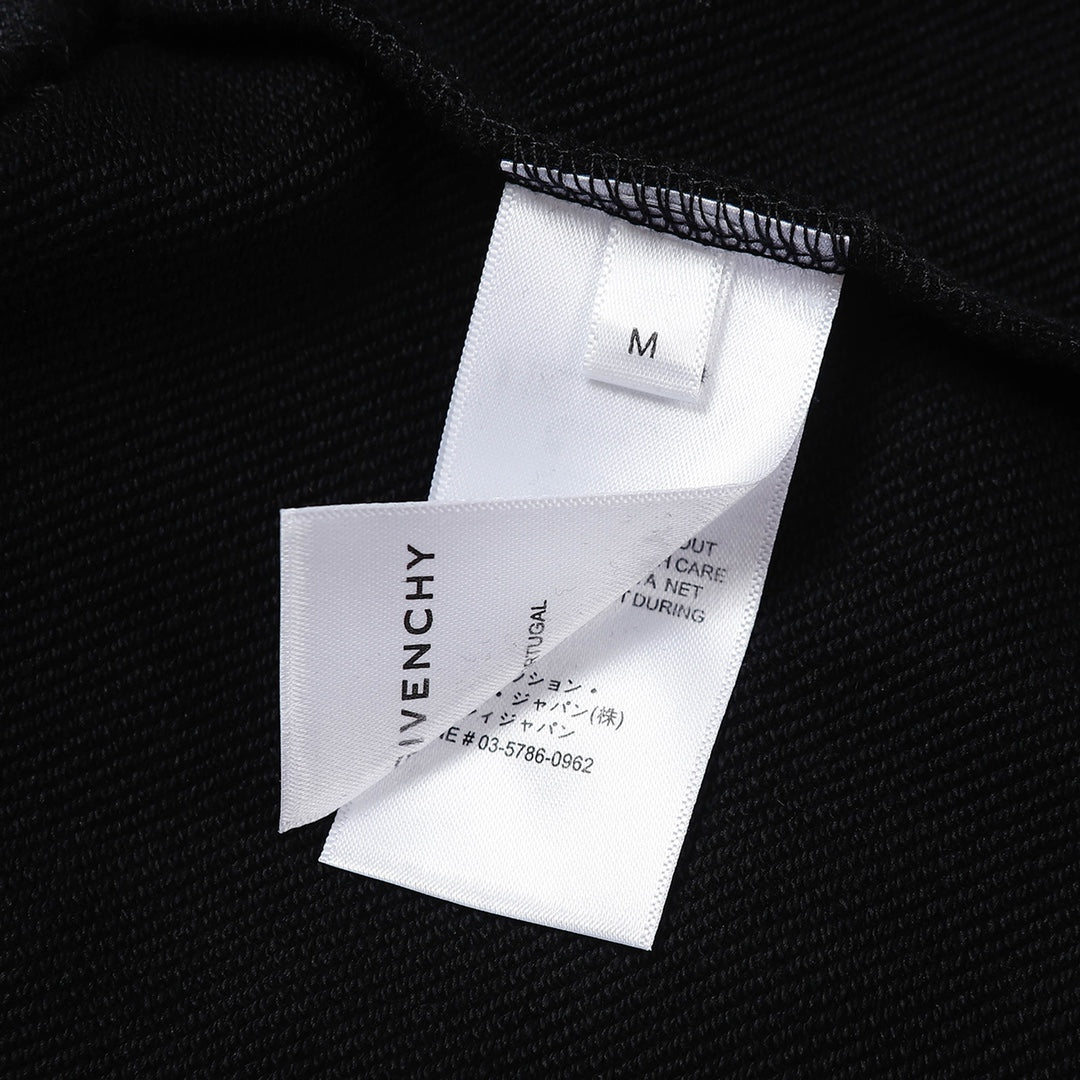 Givenchy Abstract Logo Graphic Black Crewneck Sweater