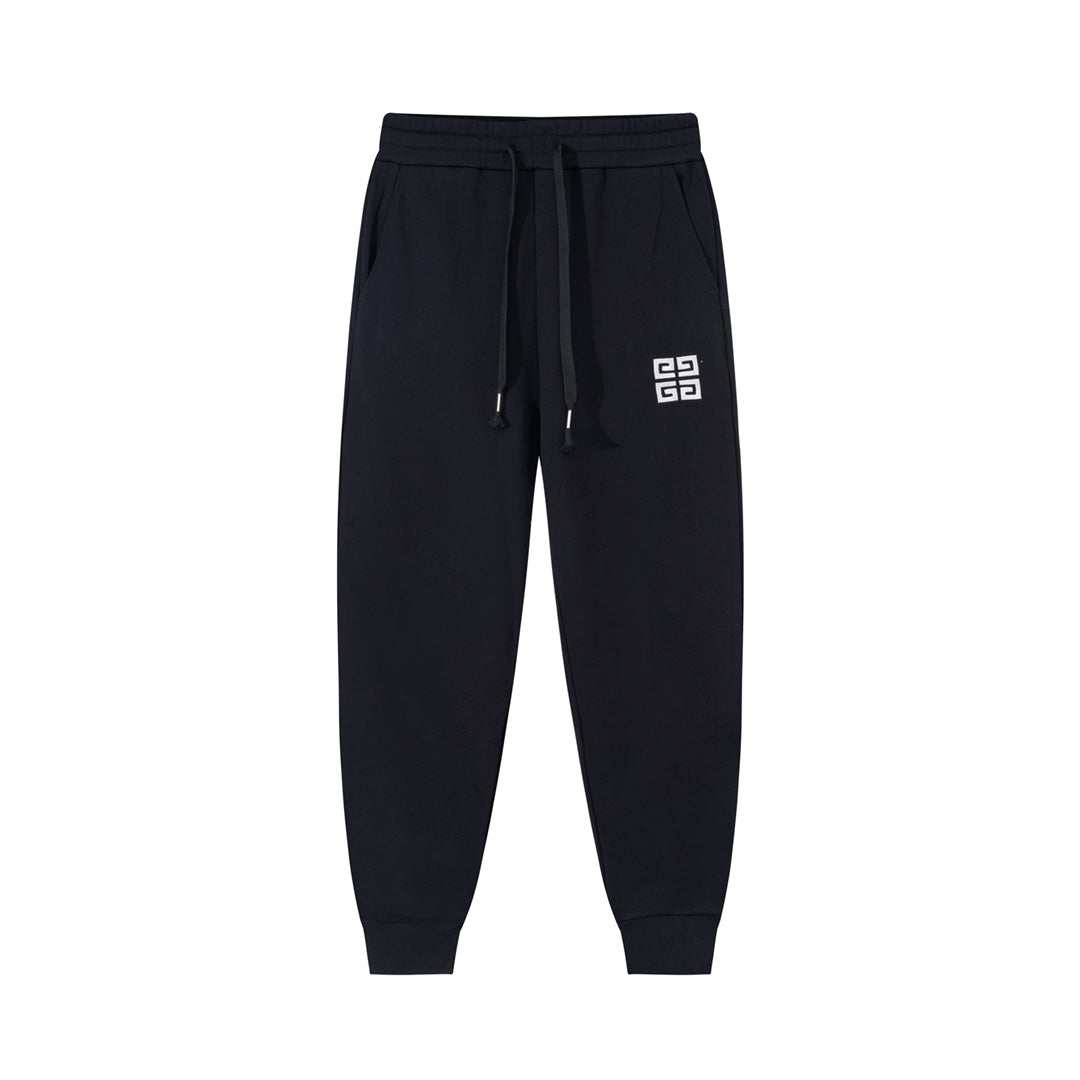 Givenchy Embroidered Logo Black Sweatpants