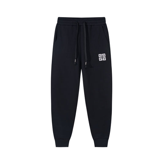 Givenchy Embroidered Logo Black Sweatpants