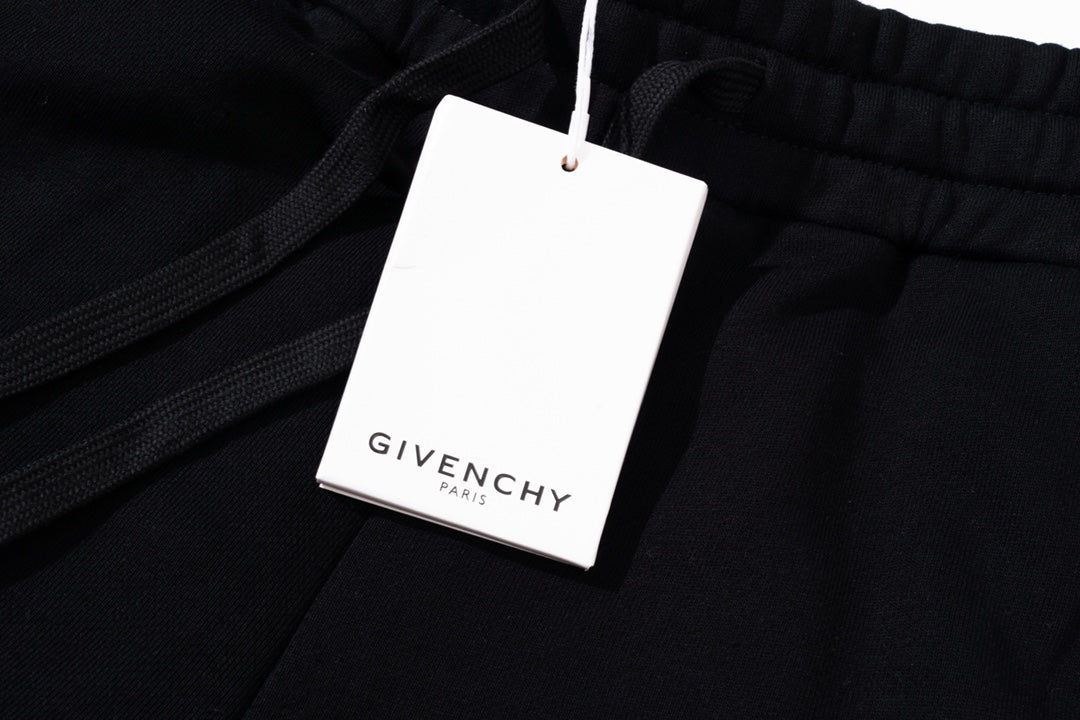 Givenchy Embroidered Logo Black Sweatpants