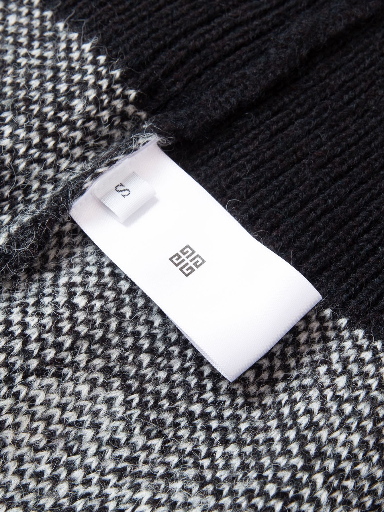 Givenchy Logo Pattern Black Sweater