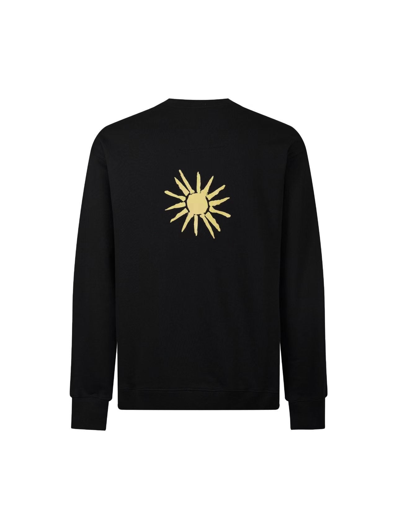 Givenchy Abstract Logo Graphic Black Crewneck Sweater