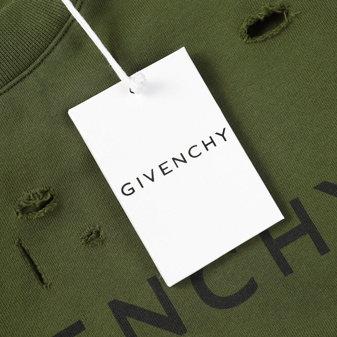 Givenchy Distressed Crewneck Sweater