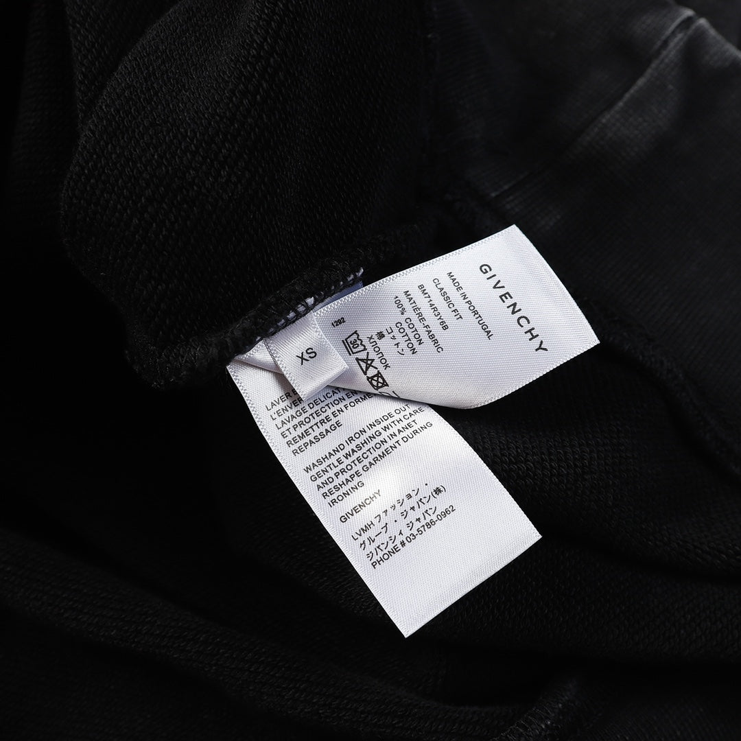 Givenchy Embroidered Graphic Black Hoodie