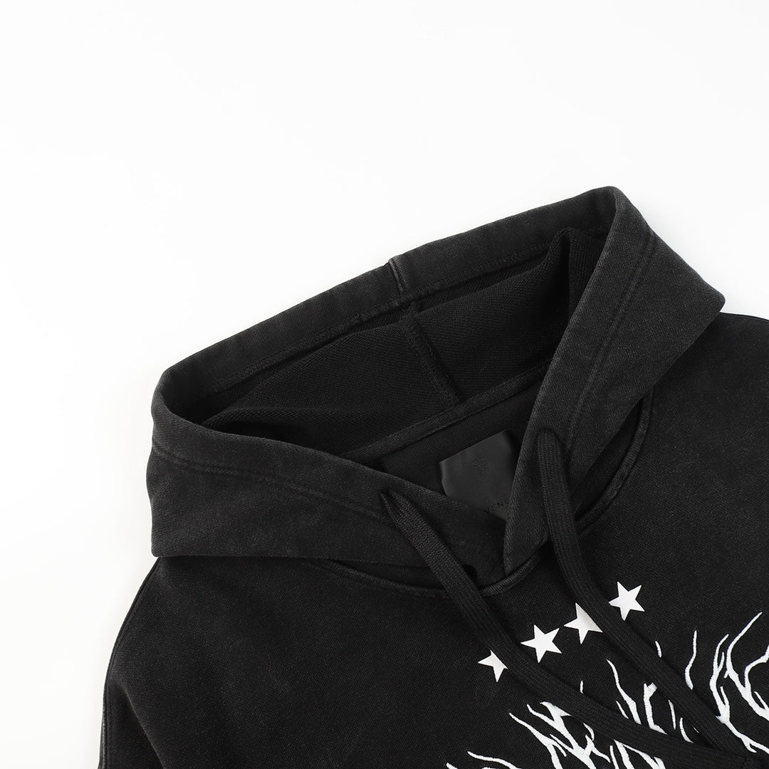 Givenchy Embroidered Graphic Black Hoodie