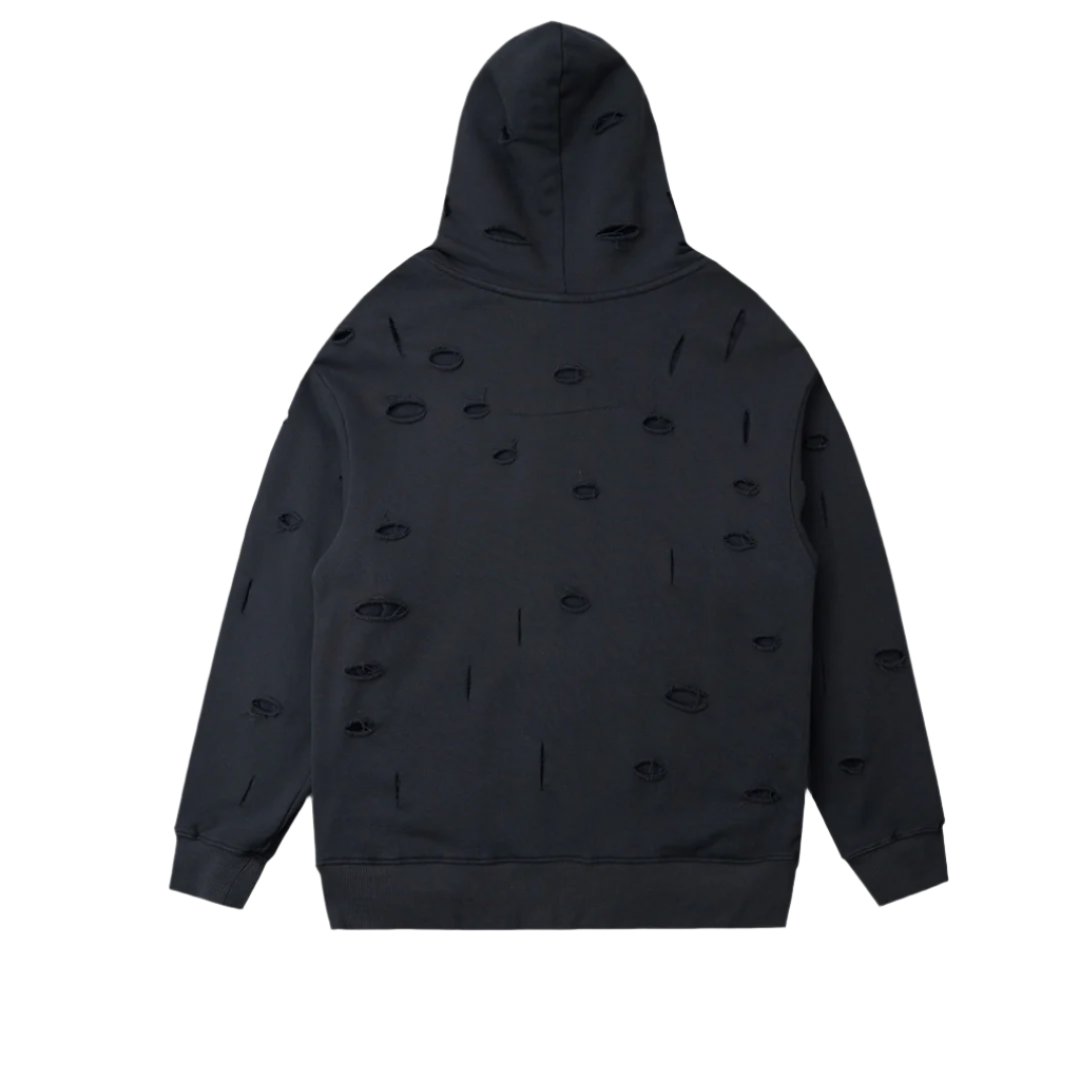 Givenchy Distressed Black Hoodie