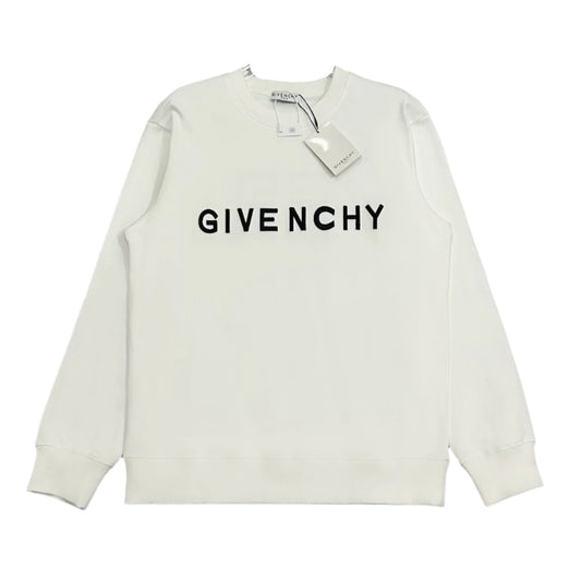 Givenchy Logo White Crewneck Sweater