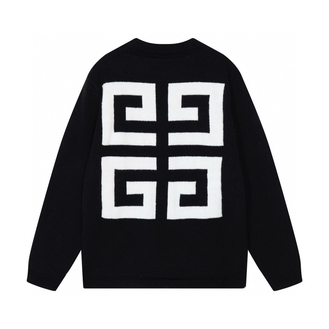 Givenchy Classic Big Logo Black Sweater