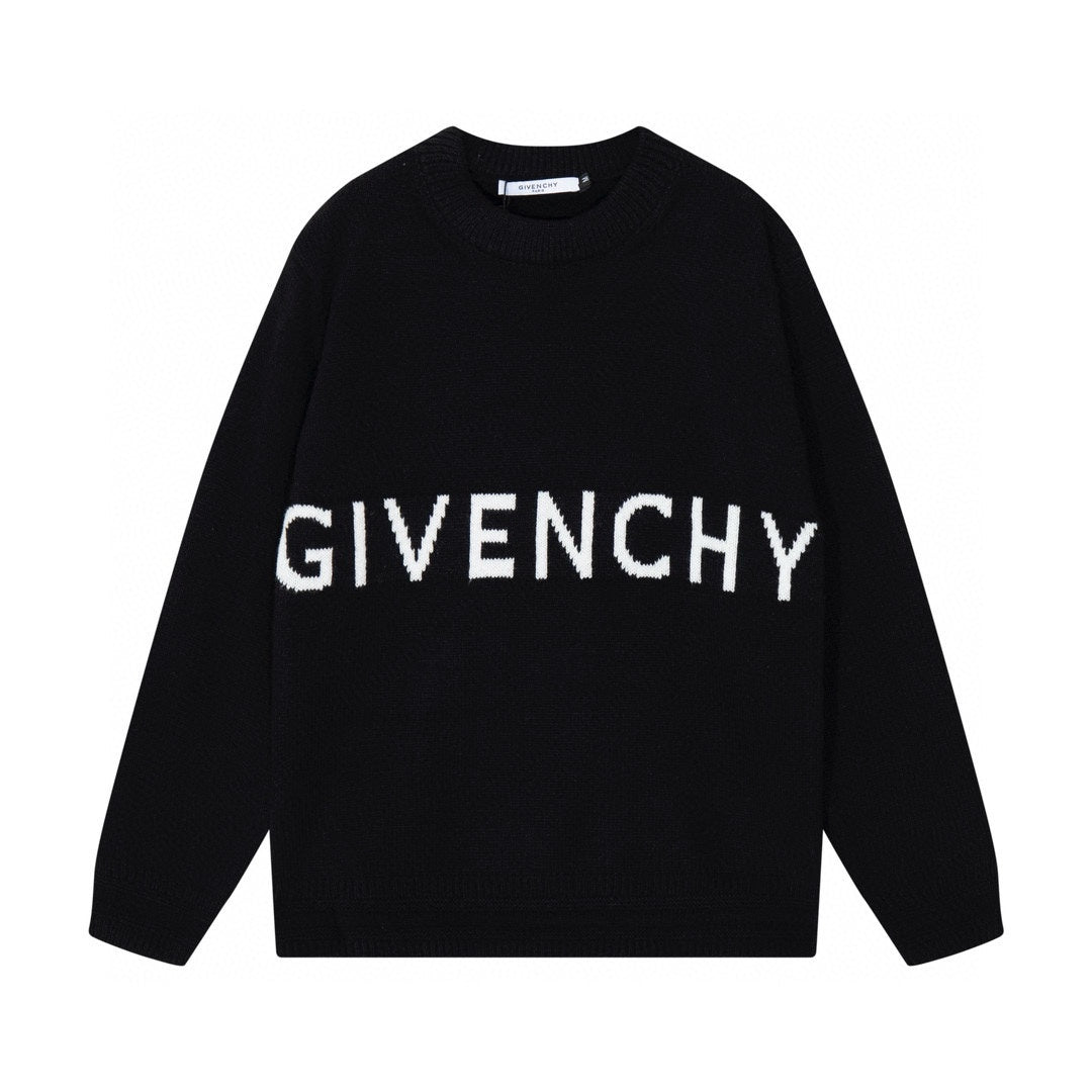 Givenchy Classic Big Logo Black Sweater