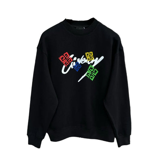 Givenchy Multicolor Logo Crewneck Sweater