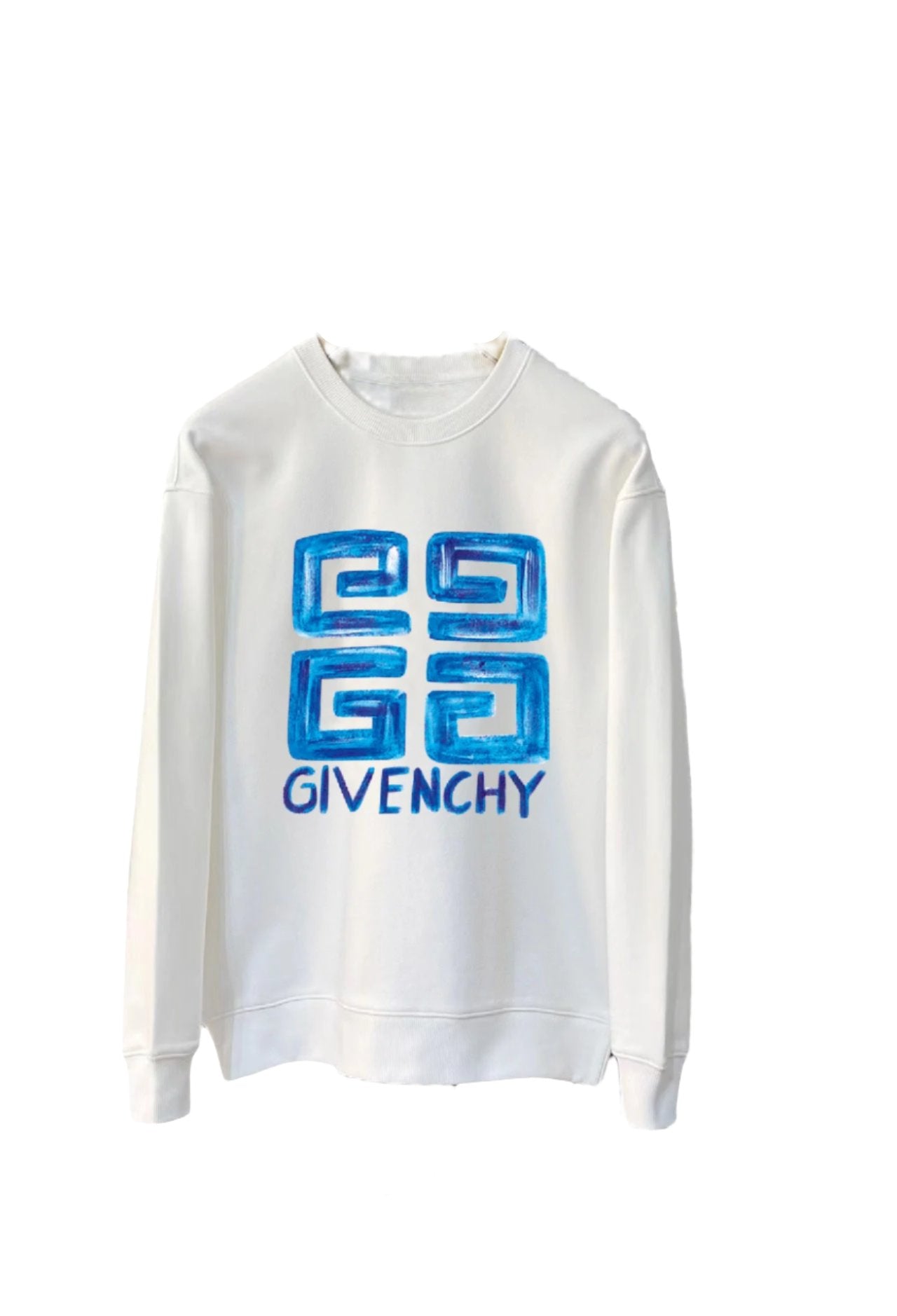 Givenchy Blue Bubble Logo Crewneck Sweater