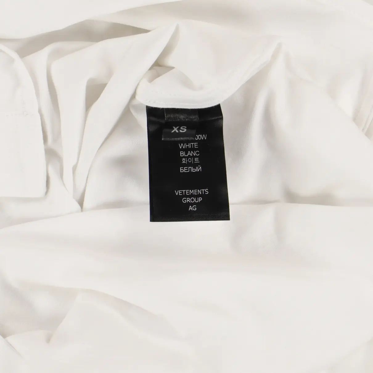 Vetements "ANTISOCIAL" White T-Shirt